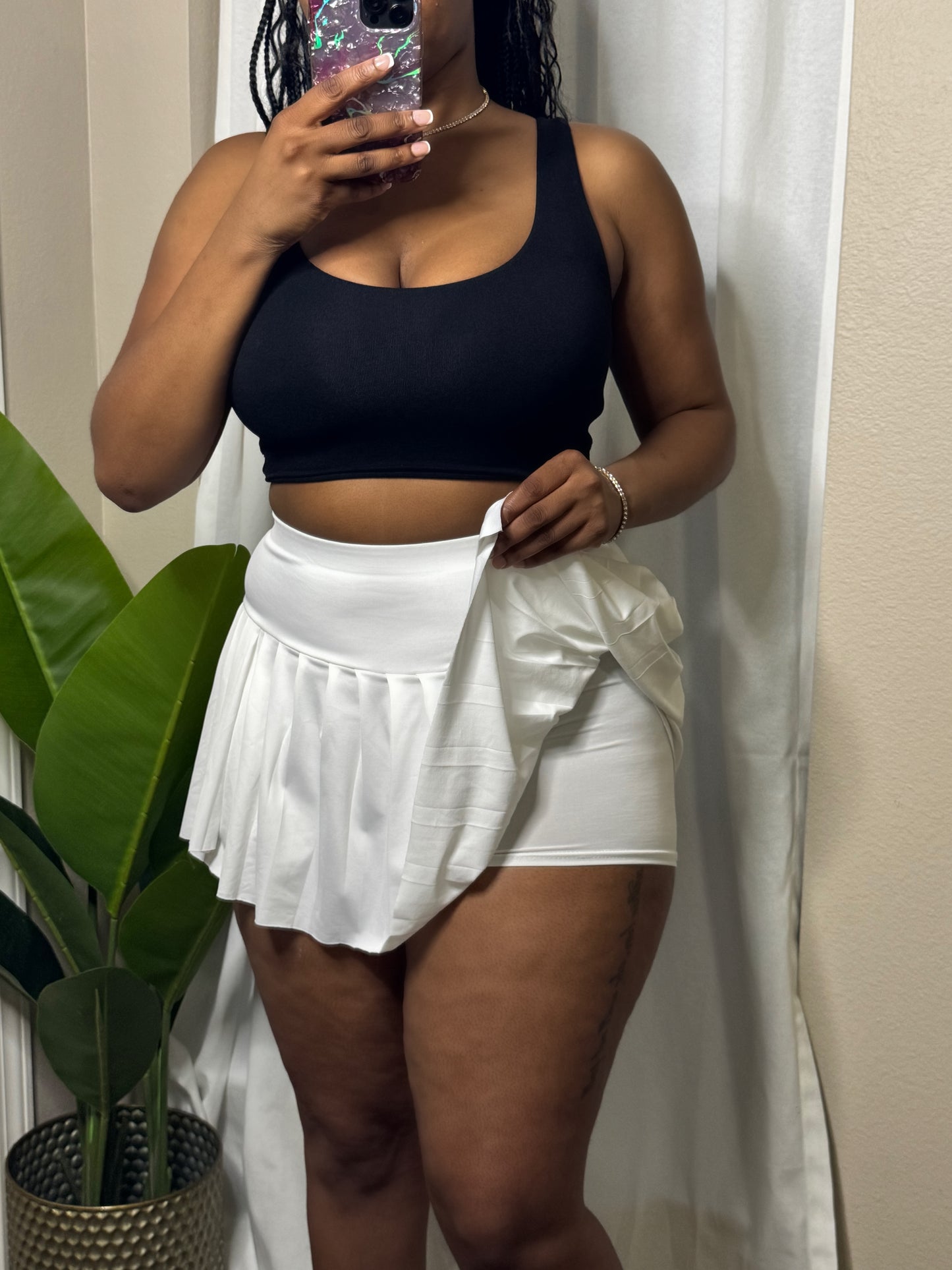 Last Serve Tennis Skort (Ivory)