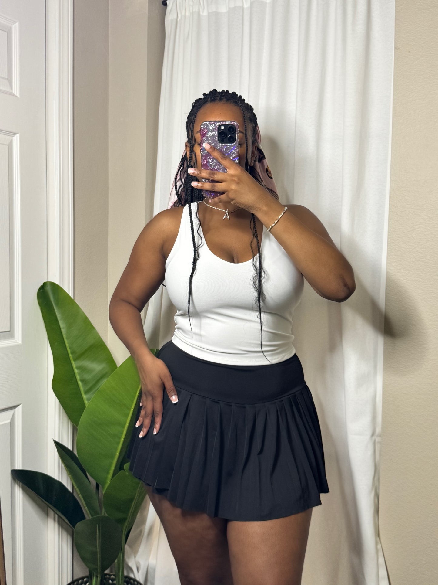 Last Serve Tennis Skort (Black)