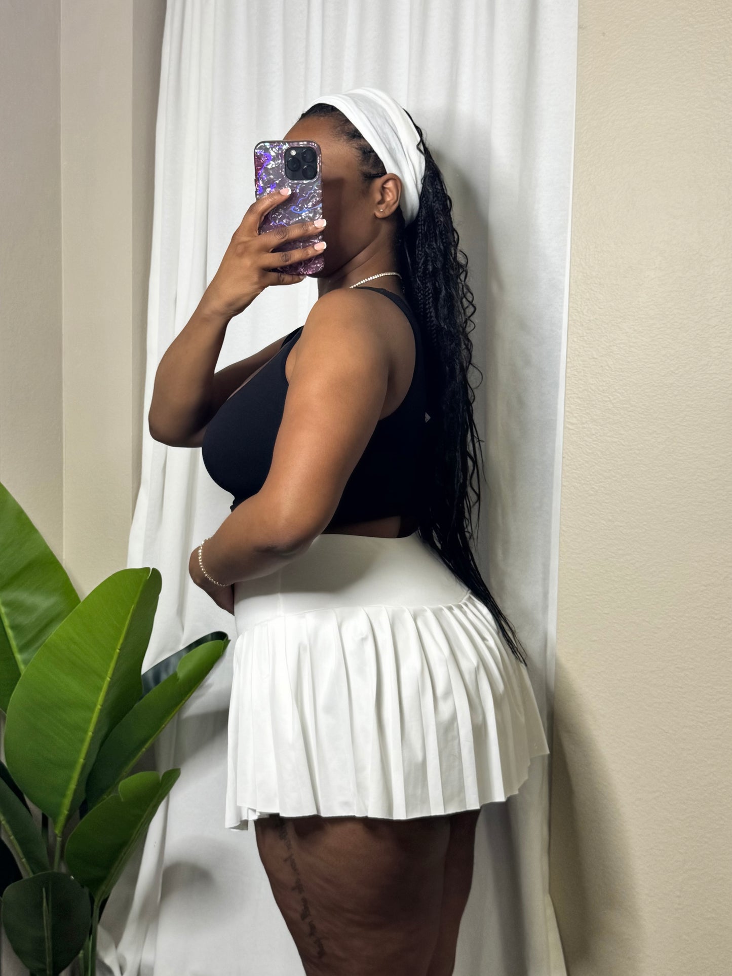 Last Serve Tennis Skort (Ivory)