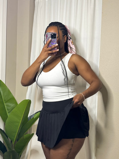 Last Serve Tennis Skort (Black)