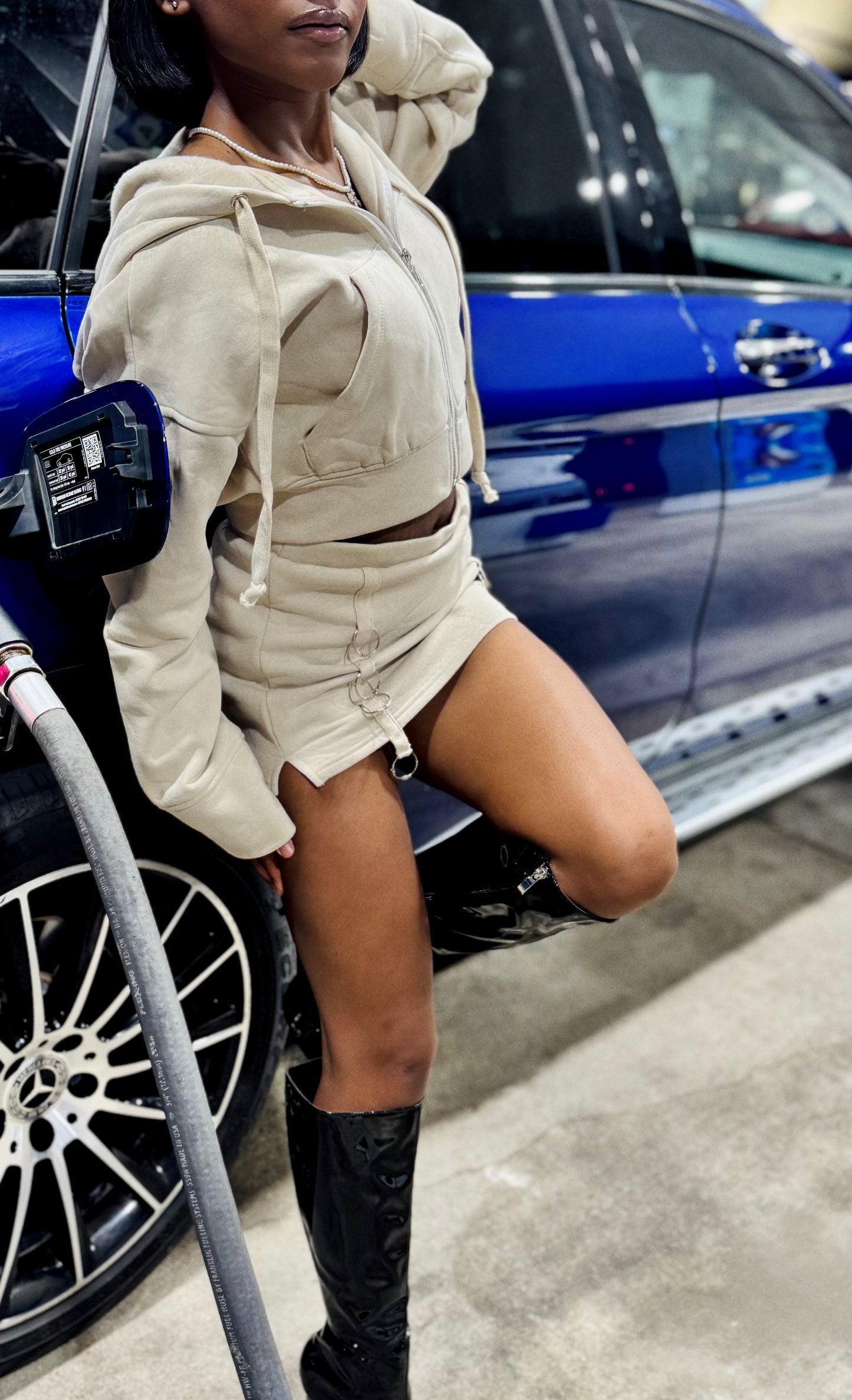 Neutral Muse skort set