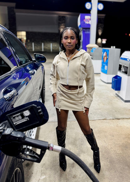 Neutral Muse skort set