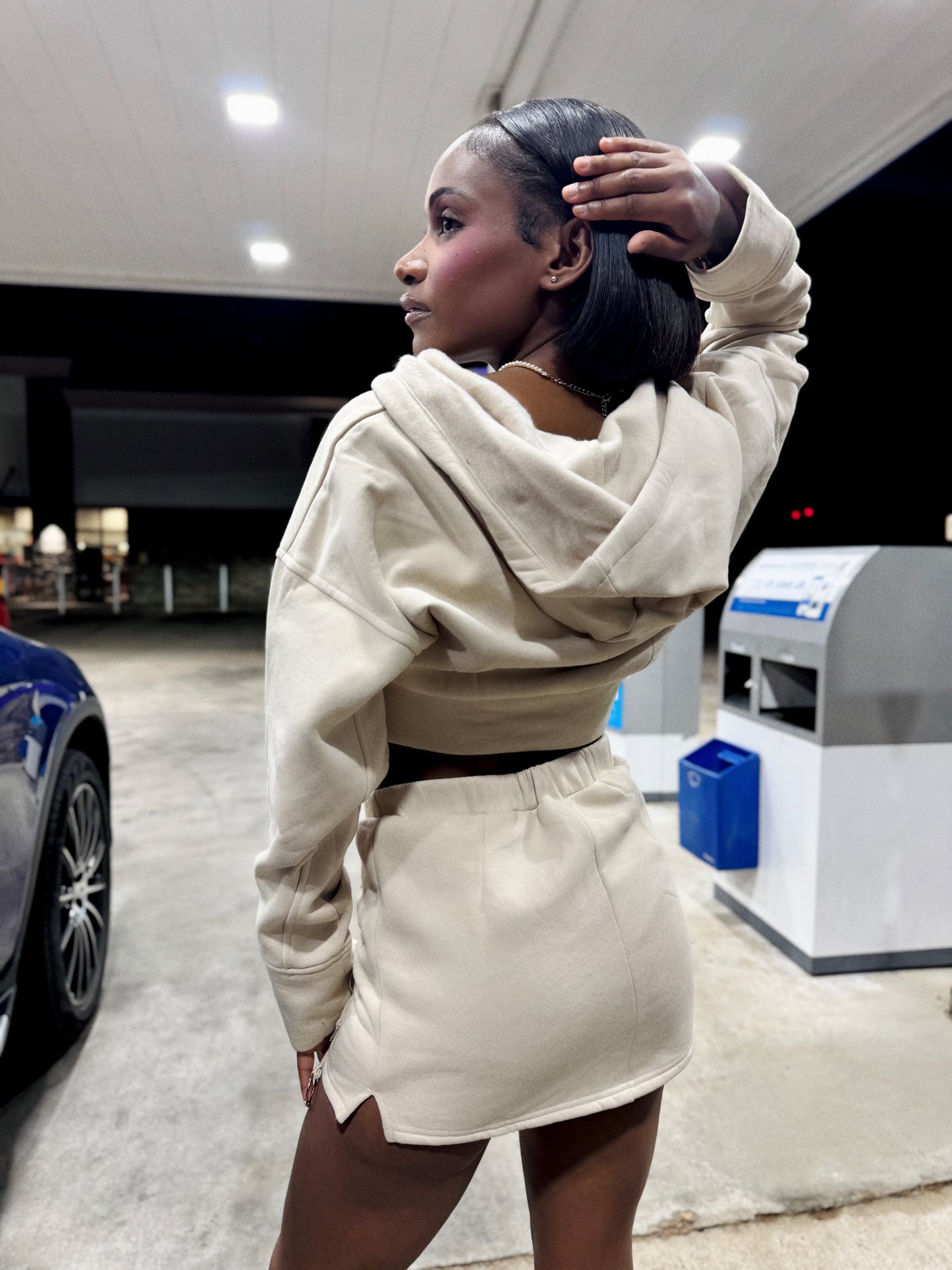 Neutral Muse skort set